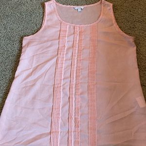Pink sleeveless dressy shirt